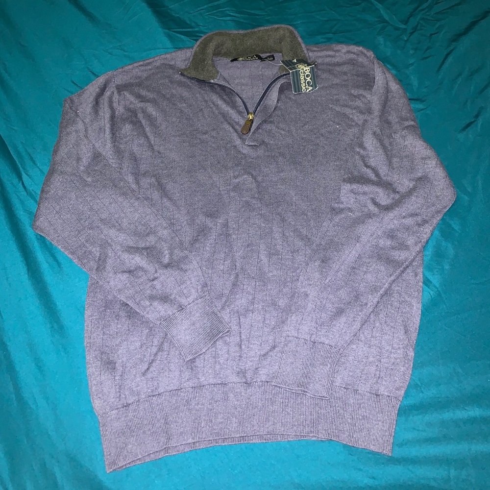 Boca Classics Men’s Quarter-Zip Sweater